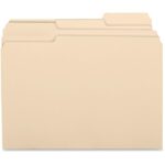 Business Source 1/3 Tab Cut Letter Recycled Top Tab File Folder